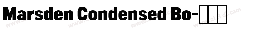 Marsden Condensed Bo字体转换